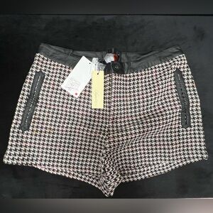 Sugarlips Houndstooth Patterned Shorts